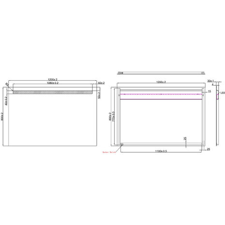 Wiesbaden LED Spiegel 120x80cm | 15W | 6400K | Lichthoek verstelbaar