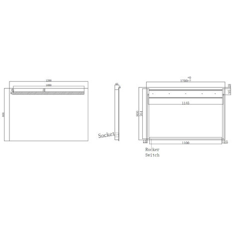 Wiesbaden LED Spiegel 120x80cm | 15W | 6400K Helder | Stopcontact Wiesbaden LED Spiegel 120x80cm | 15W | 6400K Helder | Stopcontact