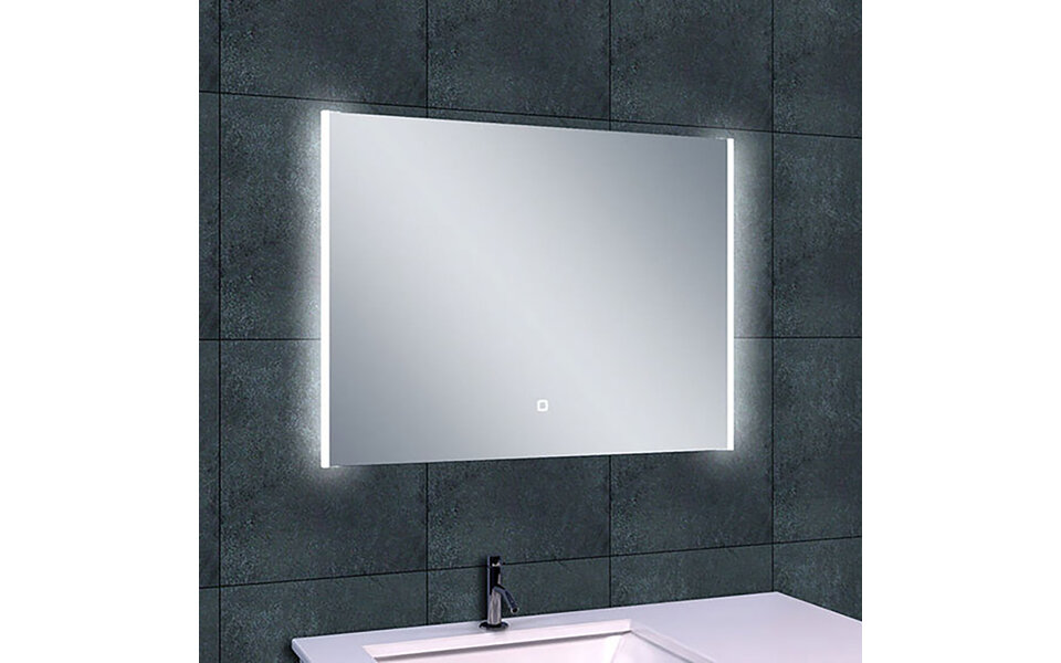 Wiesbaden LED Spiegel 82x60cm | 15W | Dimbaar | Verwarming | Aluminium