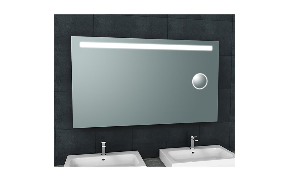 Wiesbaden LED Spiegel 140x80cm | 40W | Neutraal licht | Anti-condens