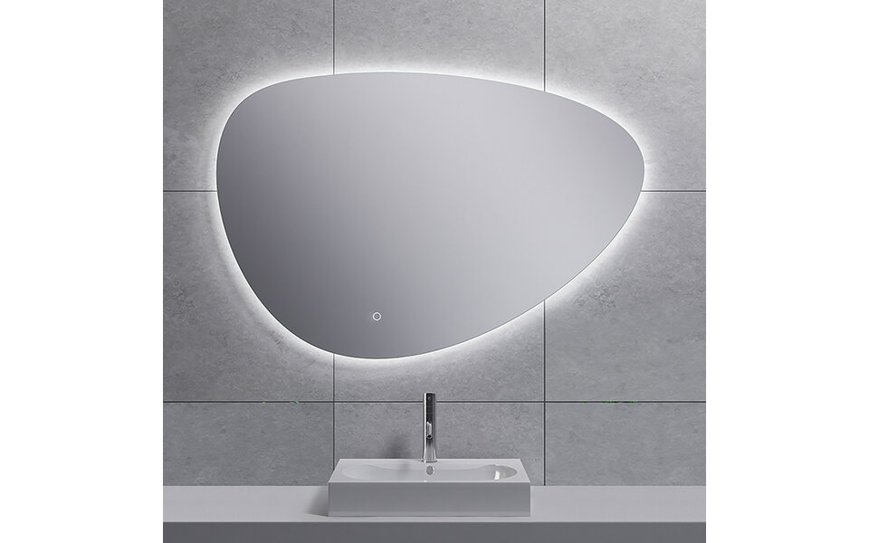 Wiesbaden LED Spiegel 100cm 15W 2800–6400K Dimbaar Verwarming Ovaal