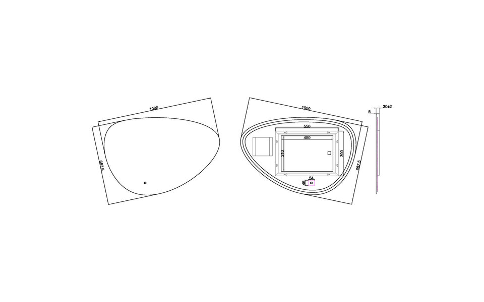 Wiesbaden LED Spiegel 100cm 15W 2800–6400K Dimbaar Verwarming Ovaal