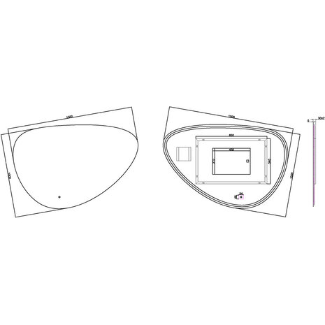 Wiesbaden LED Spiegel 150x100 | 20W | Dimbaar, Verwarming, 2800-6400K Wiesbaden LED Spiegel 150x100 | 20W | Dimbaar, Verwarming, 2800-6400K
