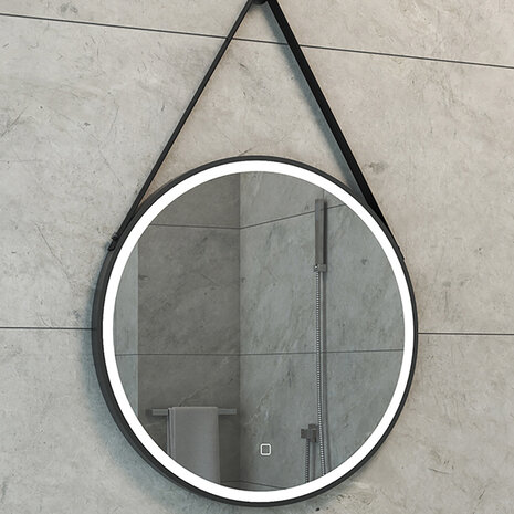 Wiesbaden LED Spiegel 60cm | A-klasse | Dimbaar & Verwarmd | Mat Zwart Wiesbaden LED Spiegel 60cm | A-klasse | Dimbaar & Verwarmd | Mat Zwart