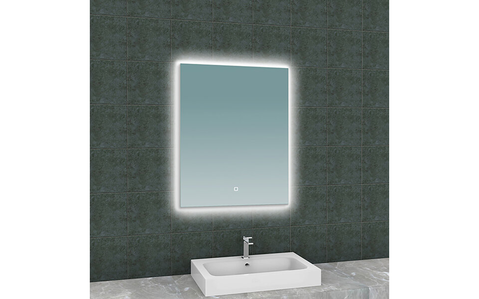 Wiesbaden LED Spiegel 60x80cm | 2700-6400K | Dimbaar & Anticondens