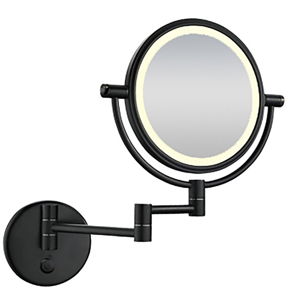 Wiesbaden LED Spiegel 20cm | Mat Zwart | 4000K | 5x Vergroting Wiesbaden LED Spiegel 20cm | Mat Zwart | 4000K | 5x Vergroting