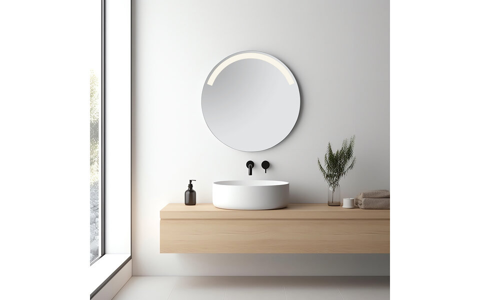 HLW LED LED Spiegel 60cm | 12W | 4000K Neutraalwit | IP44 | Rond