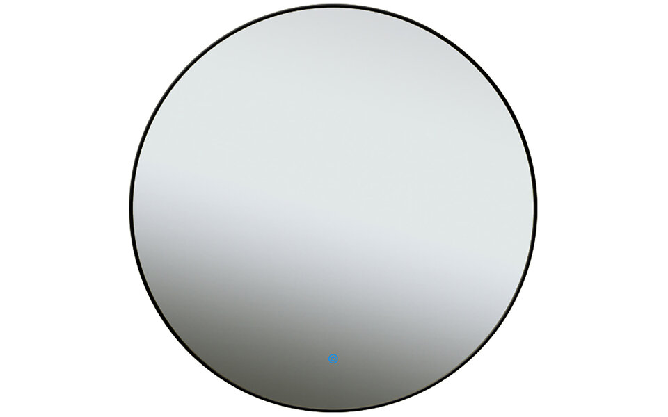 HLW LED LED Spiegel 60cm | 18W | Zwart | Dimbaar | Verwarming | Touch