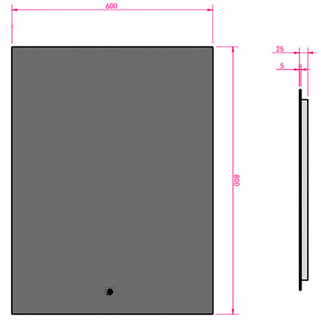 HLW LED LED Spiegel 60x80cm | 20W | 3000-6000K | Dimbaar & Verwarming HLW LED LED Spiegel 60x80cm | 20W | 3000-6000K | Dimbaar & Verwarming