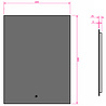 HLW LED LED Spiegel 60x80cm | 20W | 3000-6000K | Dimbaar & Verwarming HLW LED LED Spiegel 60x80cm | 20W | 3000-6000K | Dimbaar & Verwarming
