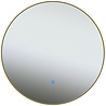 HLW LED LED Spiegel 60cm | 18W | Goud | Verwarming & Touch HLW LED LED Spiegel 60cm | 18W | Goud | Verwarming & Touch