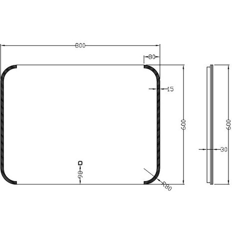 Wiesbaden LED Spiegel 80x60cm | 15W | Dimbaar & Verwarming | Warm/Koud Wiesbaden LED Spiegel 80x60cm | 15W | Dimbaar & Verwarming | Warm/Koud