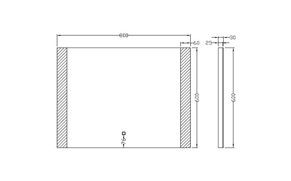 Wiesbaden LED Spiegel 80x60cm | 15W | Dimbaar | Verwarming | Warm/Koud Wiesbaden LED Spiegel 80x60cm | 15W | Dimbaar | Verwarming | Warm/Koud