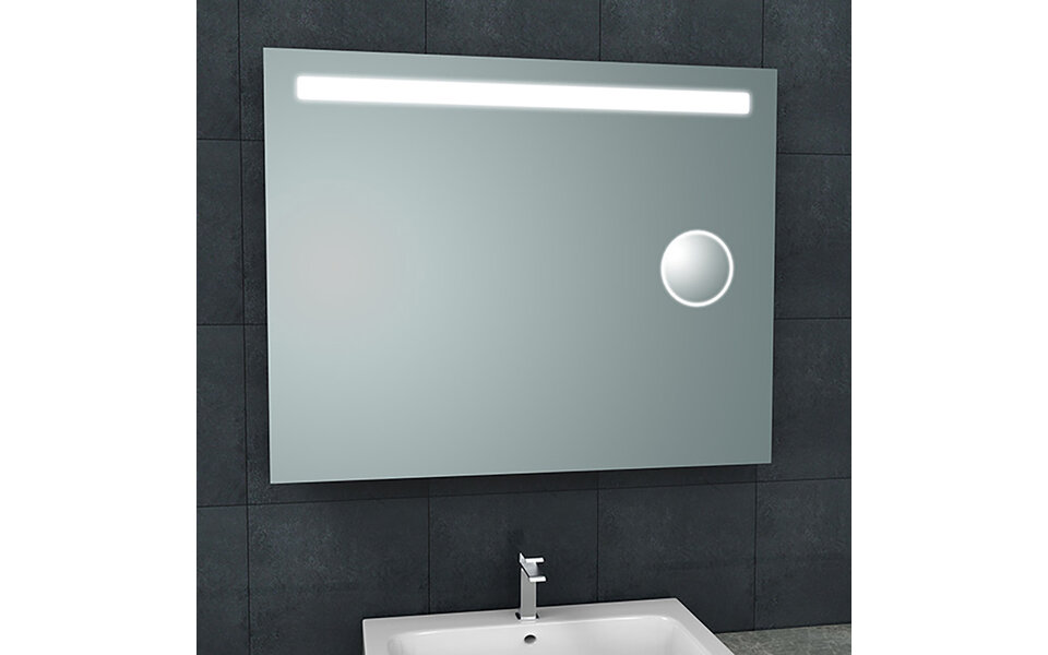 Wiesbaden LED Spiegel 100x80 cm | 24W | Natuurwit | Scheerspiegel Wiesbaden LED Spiegel 100x80 cm | 24W | Natuurwit | Scheerspiegel