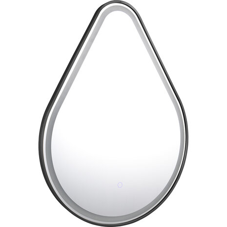 HLW LED LED Spiegel 60x80cm | 20W | Zwart | IP44, 3000-4000K HLW LED LED Spiegel 60x80cm | 20W | Zwart | IP44, 3000-4000K