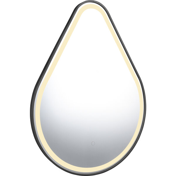 HLW LED LED Spiegel 60x80cm | 20W | Zwart | IP44, 3000-4000K HLW LED LED Spiegel 60x80cm | 20W | Zwart | IP44, 3000-4000K