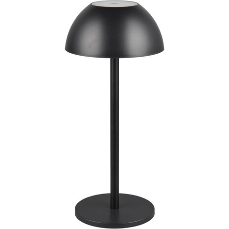 HLW LED LED Tafellamp Trion Rado met stoffen kap, warm wit 2700K–3000K, zwarte , 7W LED en oplaadbare batterijen HLW LED LED Tafellamp Trion Rado met stoffen kap, warm wit 2700K–3000K, zwarte , 7W LED en oplaadbare batterijen