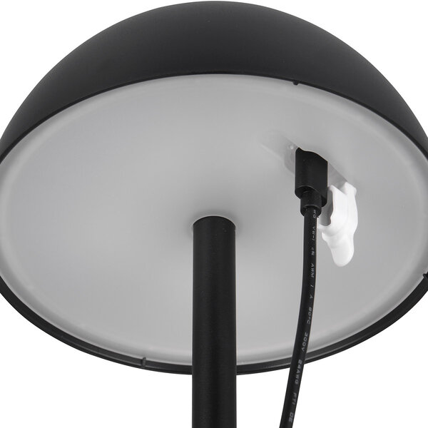 HLW LED LED Tafellamp Trion Rado met stoffen kap, warm wit 2700K–3000K, zwarte , 7W LED en oplaadbare batterijen HLW LED LED Tafellamp Trion Rado met stoffen kap, warm wit 2700K–3000K, zwarte , 7W LED en oplaadbare batterijen