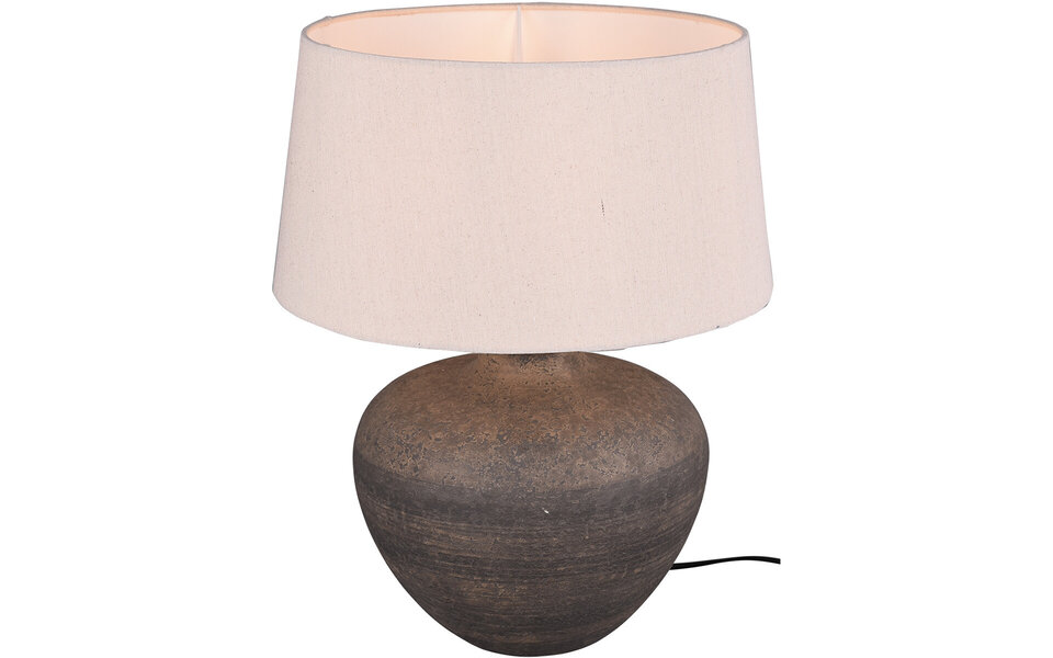 HLW LED LED Tafellamp Mat Bruin - Ronde  &  Keramiek