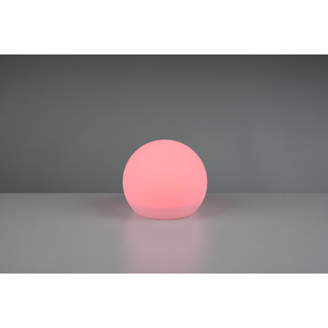 HLW LED Ronde LED Tafellamp met Sensor, RGB, Warm Wit 2700K–3000K en Spatwaterdicht IP44