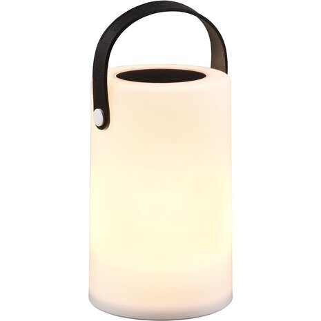 Waterdichte LED Tafellamp met USB & Solar, RGBW kleuren, ronde witte Waterdichte LED Tafellamp met USB & Solar, RGBW kleuren, ronde witte