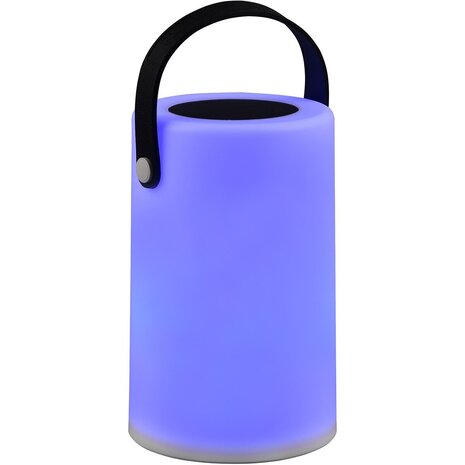 HLW LED Waterdichte LED Tafellamp met USB & Solar, RGBW kleuren, ronde witte HLW LED Waterdichte LED Tafellamp met USB & Solar, RGBW kleuren, ronde witte