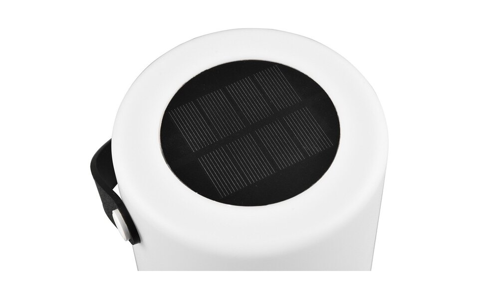 HLW LED Waterdichte LED Tafellamp met USB & Solar, RGBW kleuren, ronde witte HLW LED Waterdichte LED Tafellamp met USB & Solar, RGBW kleuren, ronde witte