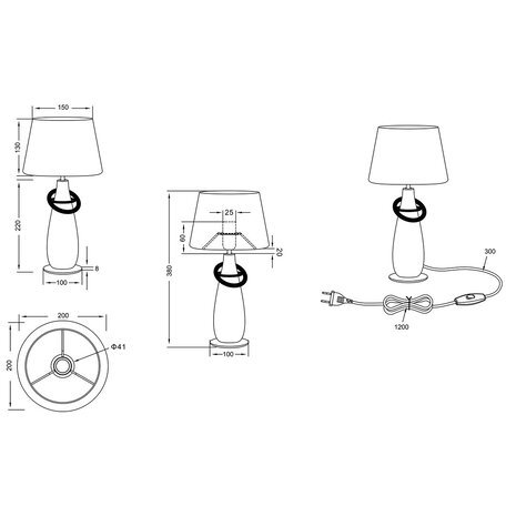 HLW LED Luxueuze LED Tafellamp Mat Goud - Ronde  & Gouden