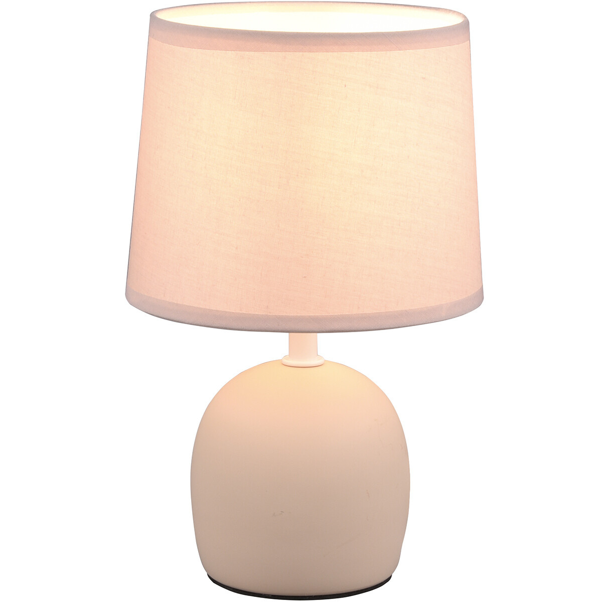 Stijlvolle LED Tafellamp Mat Crème - Ronde  &