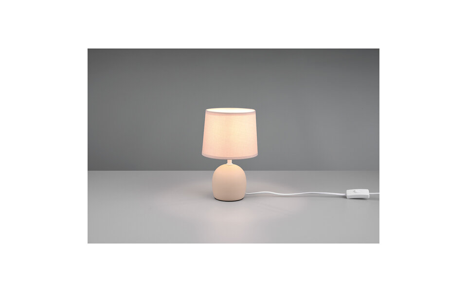 HLW LED Stijlvolle LED Tafellamp Mat Crème - Ronde  &