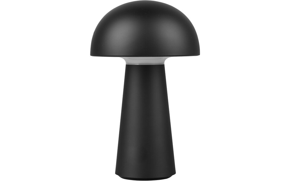 HLW LED Dimbare LED Tafellamp met USB Oplaadfunctie - Mat Zwart, Warm Wit 3000K, Spatwaterdicht IP44