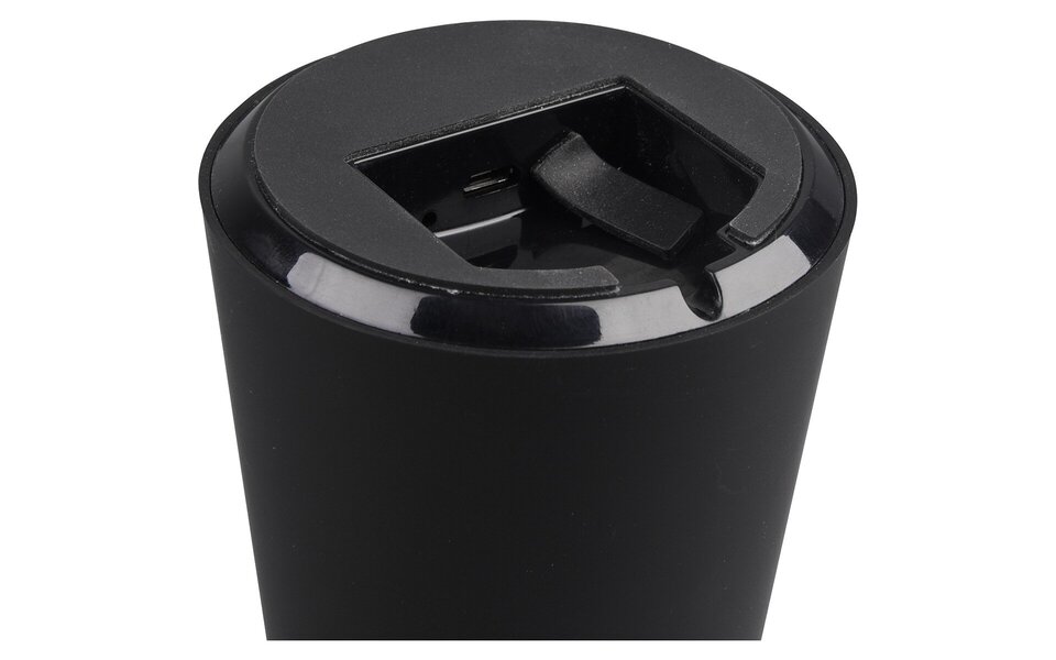 HLW LED Dimbare LED Tafellamp met USB Oplaadfunctie - Mat Zwart, Warm Wit 3000K, Spatwaterdicht IP44