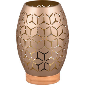 LED tafellamp | 5,5W | 2700K Warmwit | E27 | Chroom | IP44 LED tafellamp | 5,5W | 2700K Warmwit | E27 | Chroom | IP44