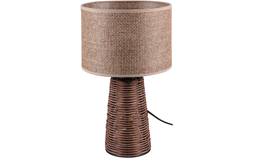 HLW LED LED Tafellamp Trion Strado - Mat Bruine Houten  met E27 Fitting