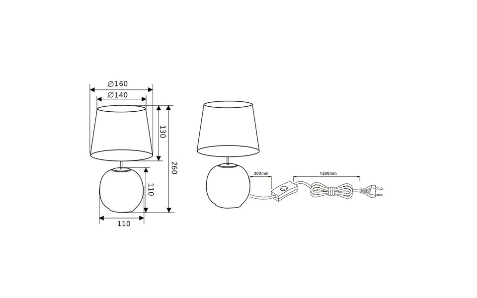 HLW LED LED Tafellamp Trion Sofia – Ronde met Mat Zwart en Gouden Design HLW LED LED Tafellamp Trion Sofia – Ronde met Mat Zwart en Gouden Design