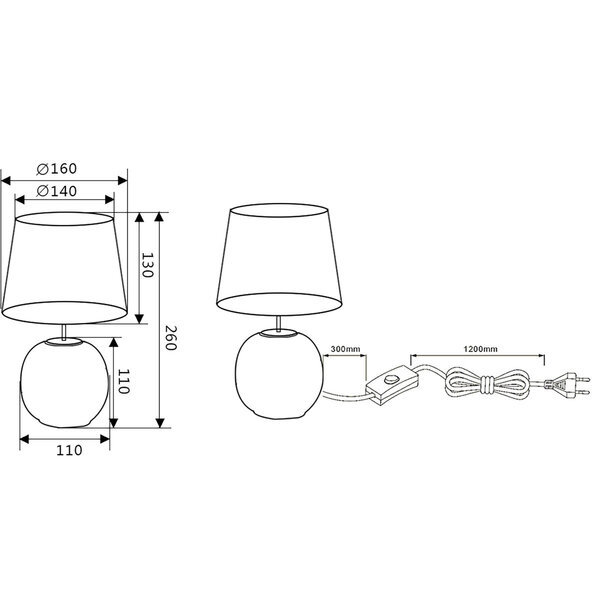 HLW LED LED Tafellamp Trion Sofia – Ronde met Mat Zwart en Gouden Design HLW LED LED Tafellamp Trion Sofia – Ronde met Mat Zwart en Gouden Design