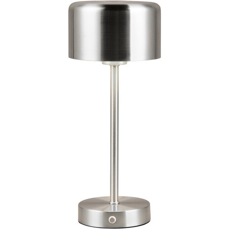 HLW LED LED Tafellamp Trion Feli - 1.5W Warm Wit 3000K, Nikkel Metaal, Oplaadbaar HLW LED LED Tafellamp Trion Feli - 1.5W Warm Wit 3000K, Nikkel Metaal, Oplaadbaar