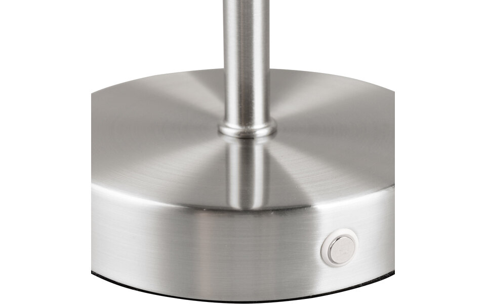 HLW LED LED Tafellamp Trion Feli - 1.5W Warm Wit 3000K, Nikkel Metaal, Oplaadbaar HLW LED LED Tafellamp Trion Feli - 1.5W Warm Wit 3000K, Nikkel Metaal, Oplaadbaar