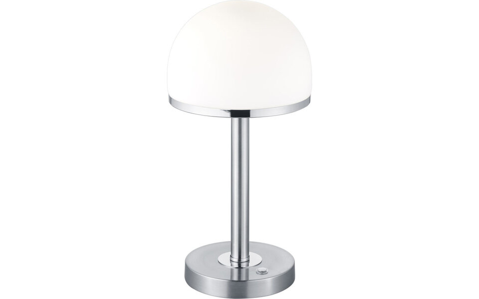 HLW LED Dimbare LED Tafellamp 4W Warm Wit 3000K - Rond Design in Mat Nikkel Aluminium HLW LED Dimbare LED Tafellamp 4W Warm Wit 3000K - Rond Design in Mat Nikkel Aluminium