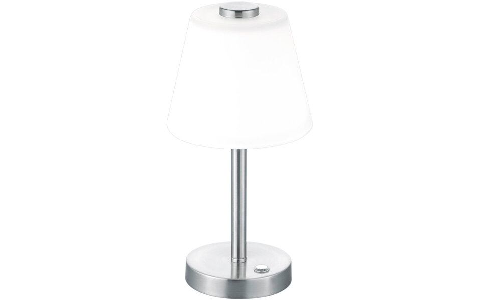 HLW LED Dimbare LED Tafellamp Trion Emaro 4.5W - Warm Wit 3000K - Ronde  & Mat Nikkel