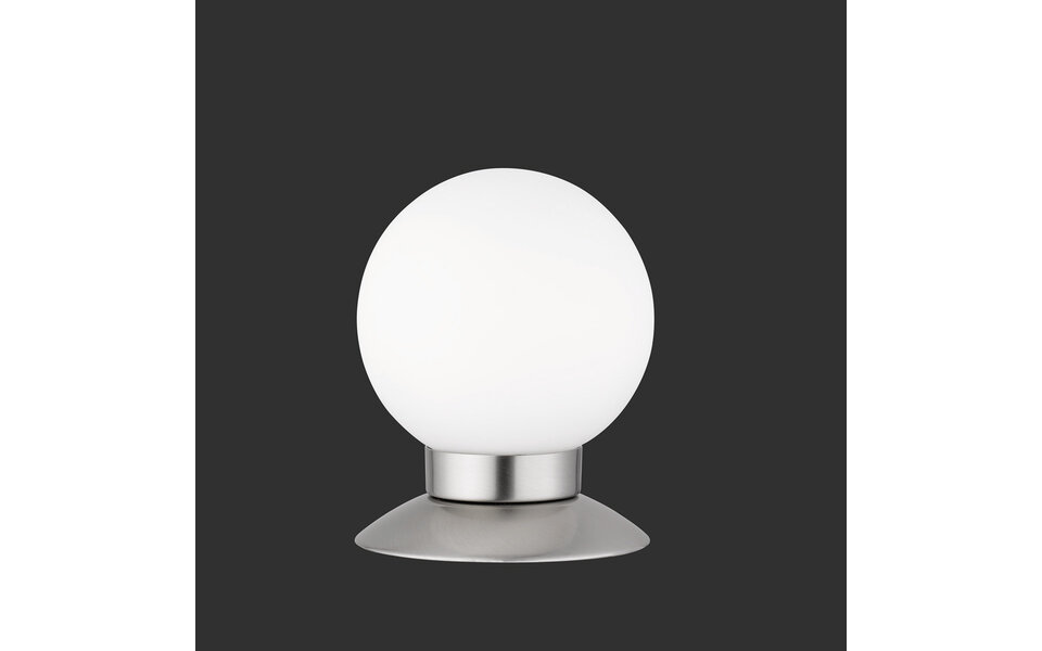 HLW LED Dimbare LED Tafellamp Trion Princy - Rond, 3W, Warm Wit 3000K, Mat Nikkel