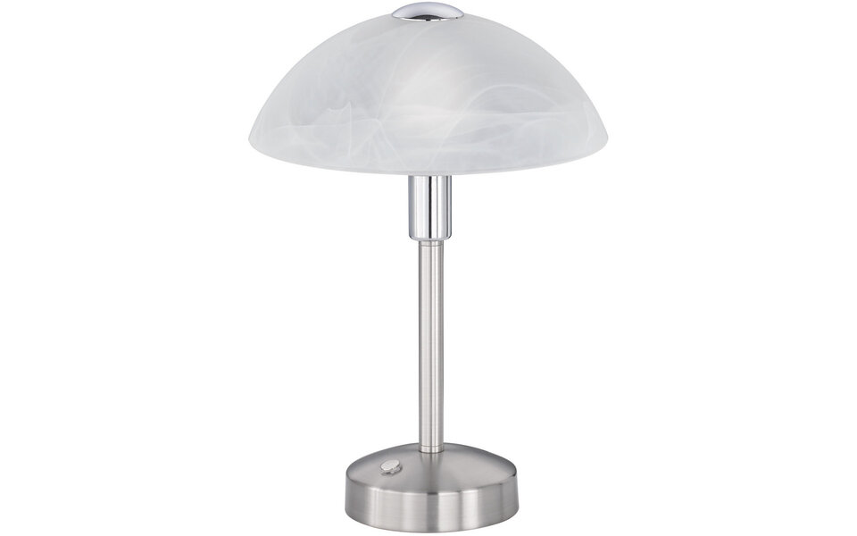 HLW LED LED Tafellamp Trion Dontra - Ronde LED, Warm Wit 2700K–3000K, 4W LED, Mat Nikkel