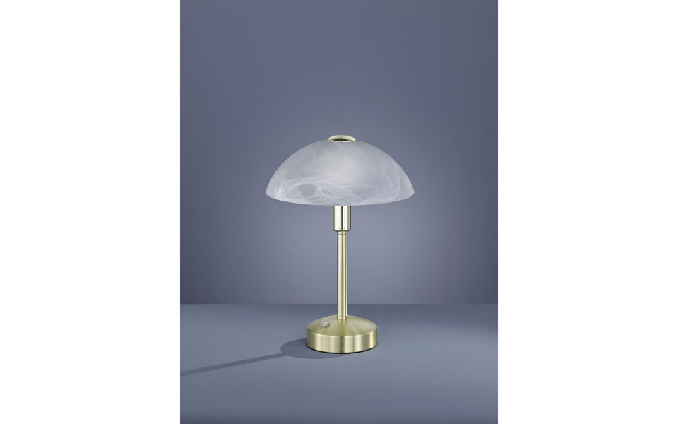 HLW LED LED Tafellamp Trion Dontra - Ronde Mat Gouden LED Lamp - Warm Wit 3000K, 4W LED HLW LED LED Tafellamp Trion Dontra - Ronde Mat Gouden LED Lamp - Warm Wit 3000K, 4W LED