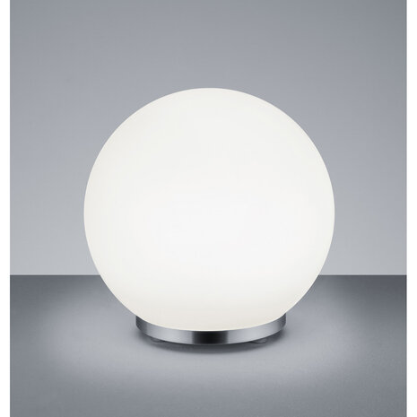 HLW LED Dimbare LED Tafellamp Trion Geron – Rond, Warm Wit 3000K, RGBW, 5.5W, Mat Chroom HLW LED Dimbare LED Tafellamp Trion Geron – Rond, Warm Wit 3000K, RGBW, 5.5W, Mat Chroom