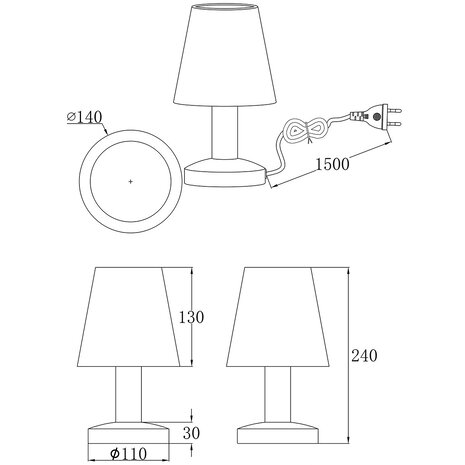 HLW LED LED Tafellamp Mat Turquoise - Ronde & Stijlvol Accent HLW LED LED Tafellamp Mat Turquoise - Ronde & Stijlvol Accent