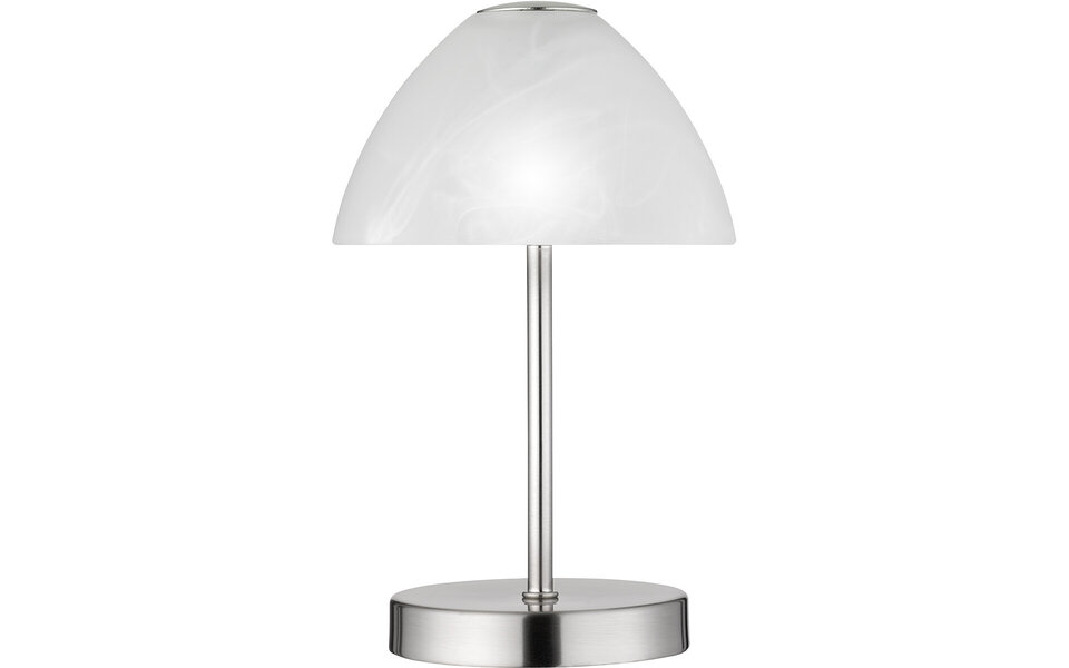 HLW LED LED Tafellamp 2W Warm Wit 3000K - Ronde  Mat Nikkel Aluminium