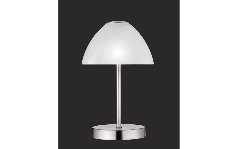 HLW LED LED Tafellamp 2W Warm Wit 3000K - Ronde  Mat Nikkel Aluminium