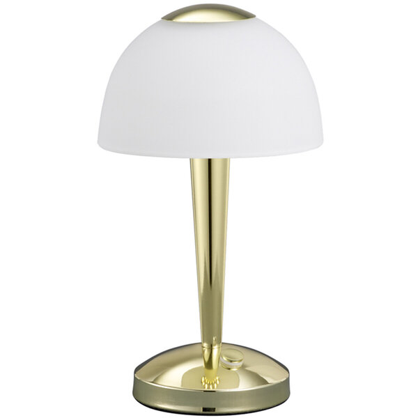 HLW LED Elegante LED Tafellamp Mat Goud - Warm Wit 2700K–3000K, 4W LED, Rond Aluminium