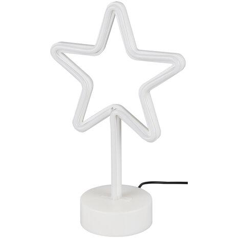 HLW LED LED Tafellamp met Stoffen Kap en Ronde - 1W LED Mat Wit HLW LED LED Tafellamp met Stoffen Kap en Ronde - 1W LED Mat Wit