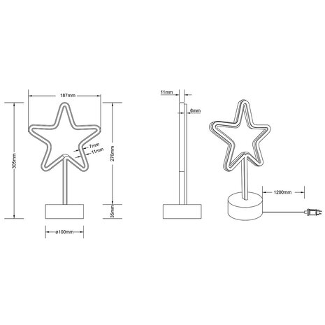 HLW LED LED Tafellamp met Stoffen Kap en Ronde - 1W LED Mat Wit HLW LED LED Tafellamp met Stoffen Kap en Ronde - 1W LED Mat Wit